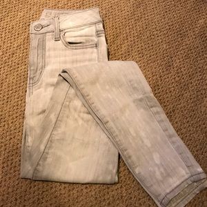 American Eagle distressed gray jeans, Size 2